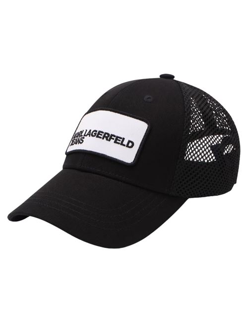 Cappellino nero in poliestere Karl Lagerfeld jeans | A2W33089999